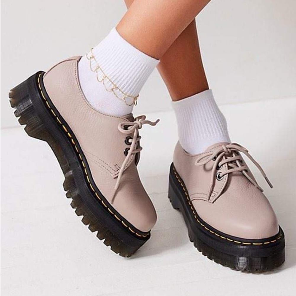 Dr. Martens Women’s SZ.10/Men’s.SZ.9 1461  Quad II Leather Platform Shoes New